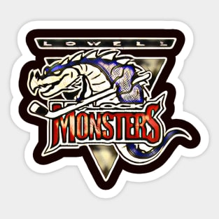 Lowell Lock Monsters Hockey Sticker